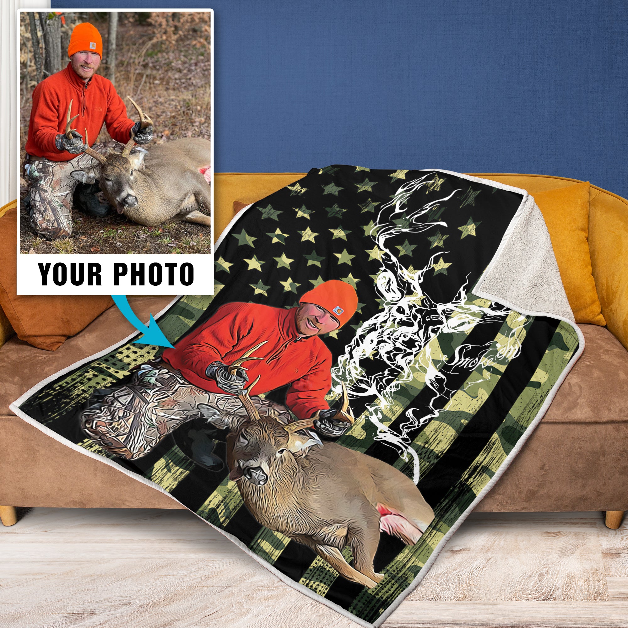 Custom Photo Hunting Blanket