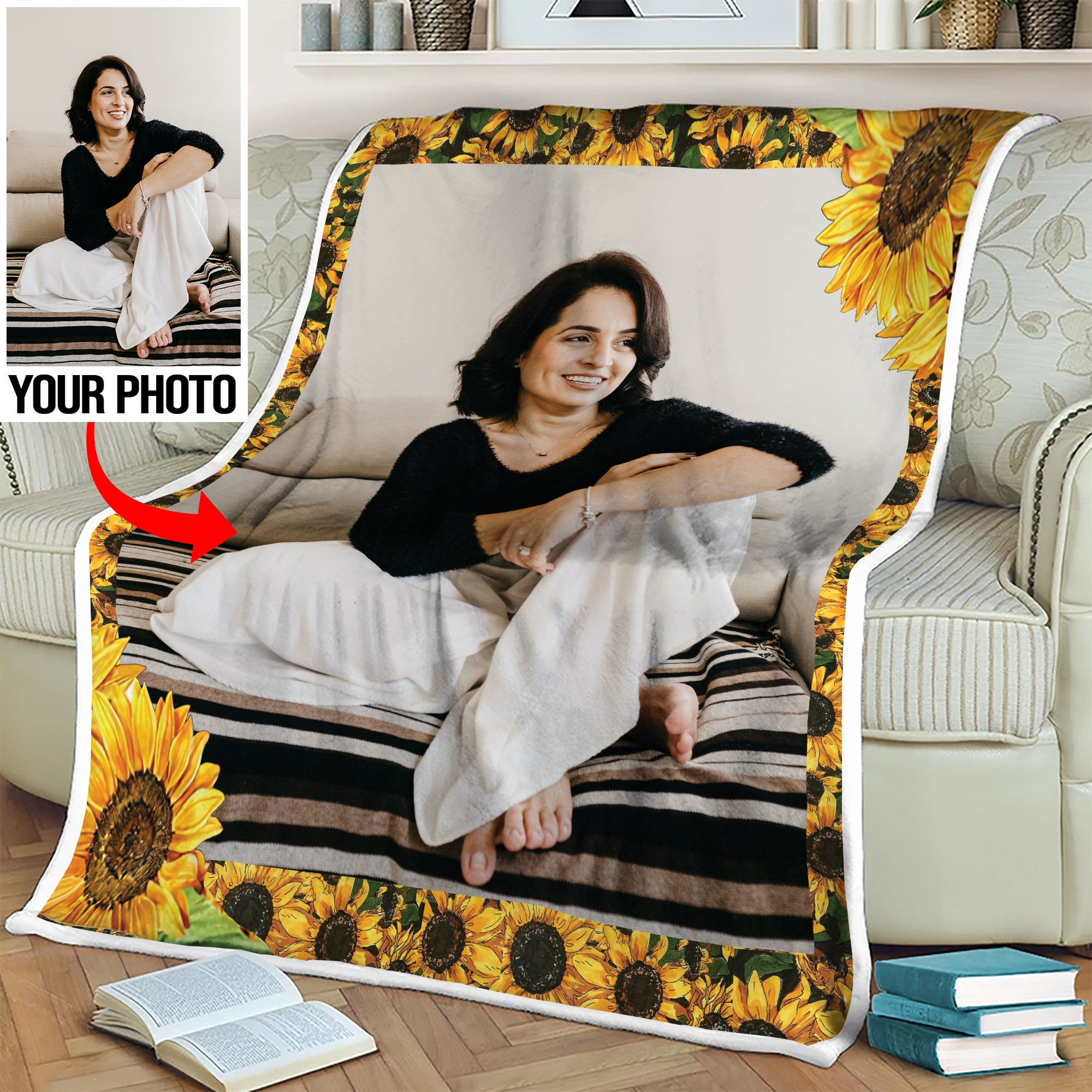 Custom Mom Photo Blanket