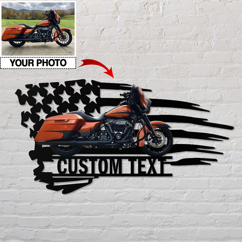 Motorcycle Customized Your Photo Metal Sign