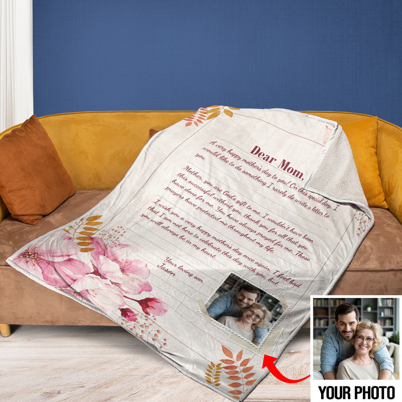 Dear Mother & Grandmother Personalized Your Photo Blanket
