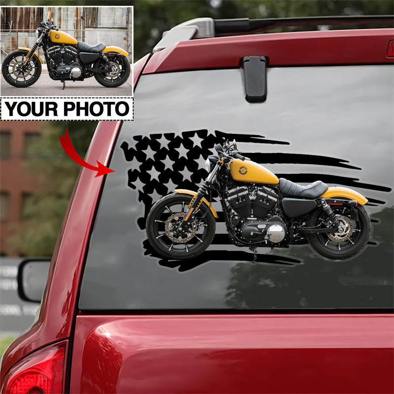 Motorcycle Personalized Your Photo Vinyl Decal