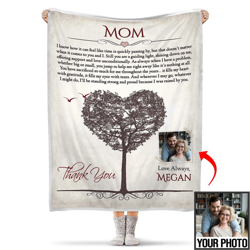 Vintage Personalized Your Photo Blanket