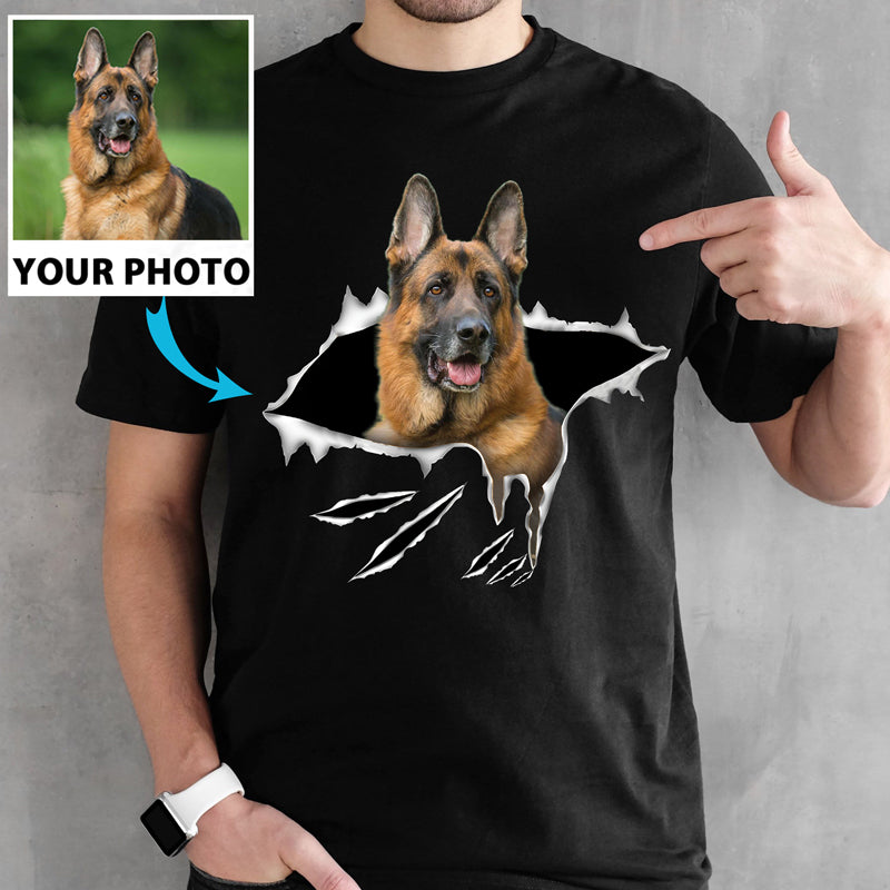 Custom Photo Funny Dog T-SHIRT