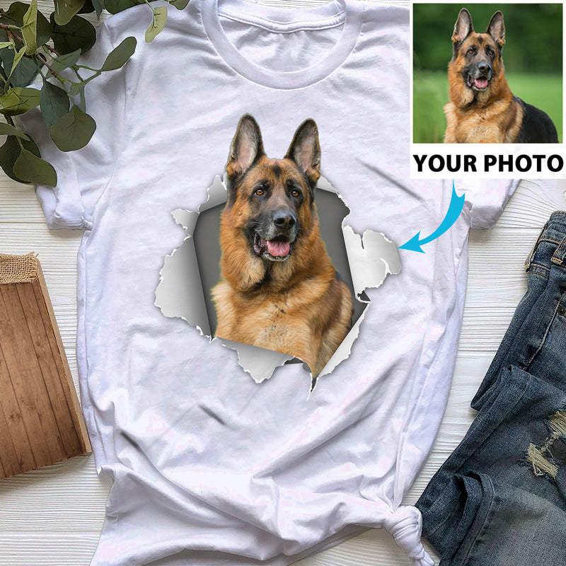 Custom Photo Funny Dog T-SHIRT