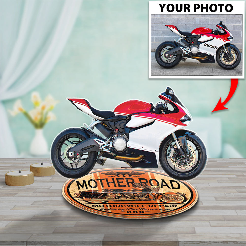Custom Motorcycle Image Acrylic Stand