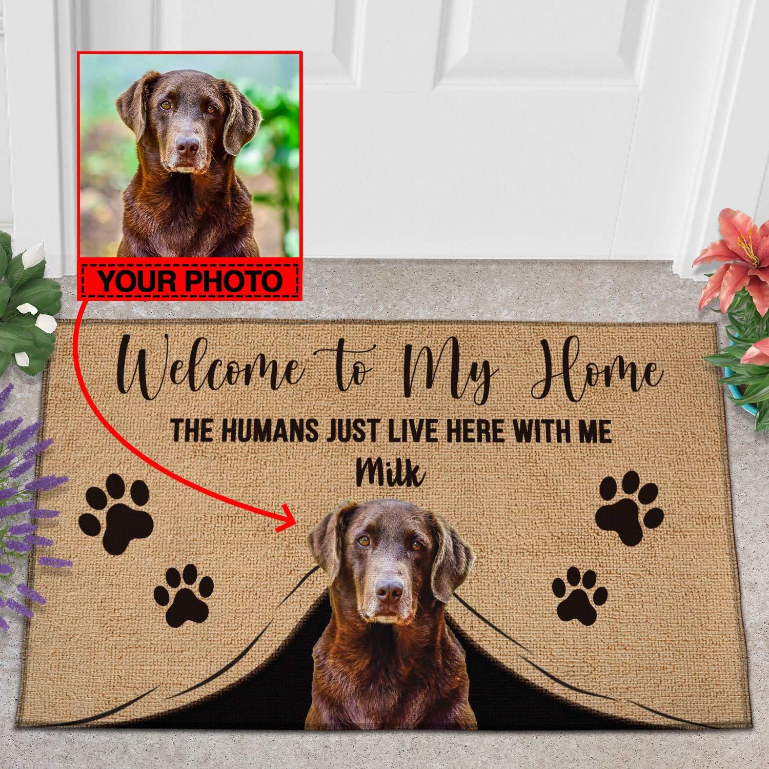 Custom Photo Welcome To My Home Doormat