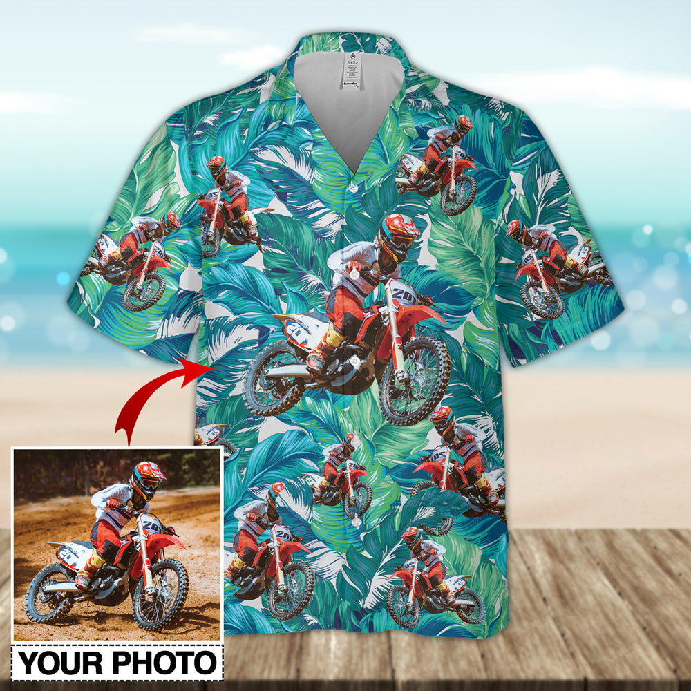 Motocross Custom Photo Hawaiian Shirt