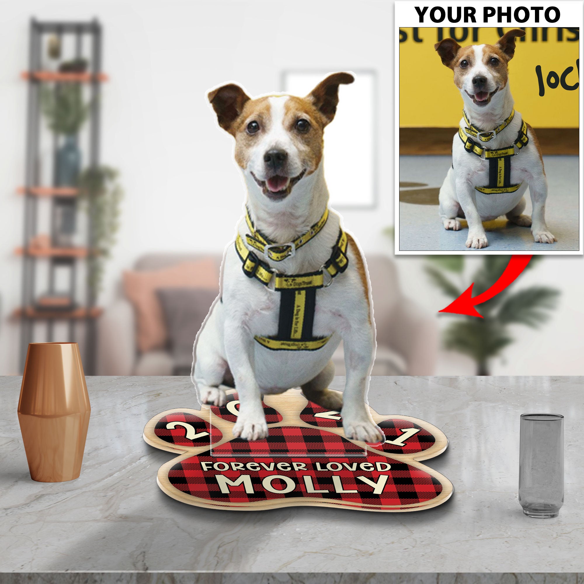Custom Dog Image Acrylic Stand