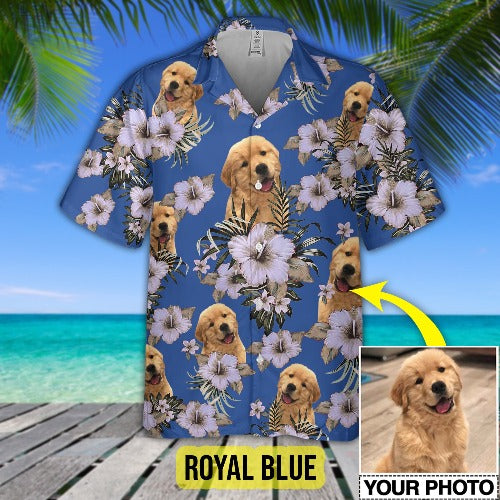 Funny Dog Custom Photo Hawaiian Shirt