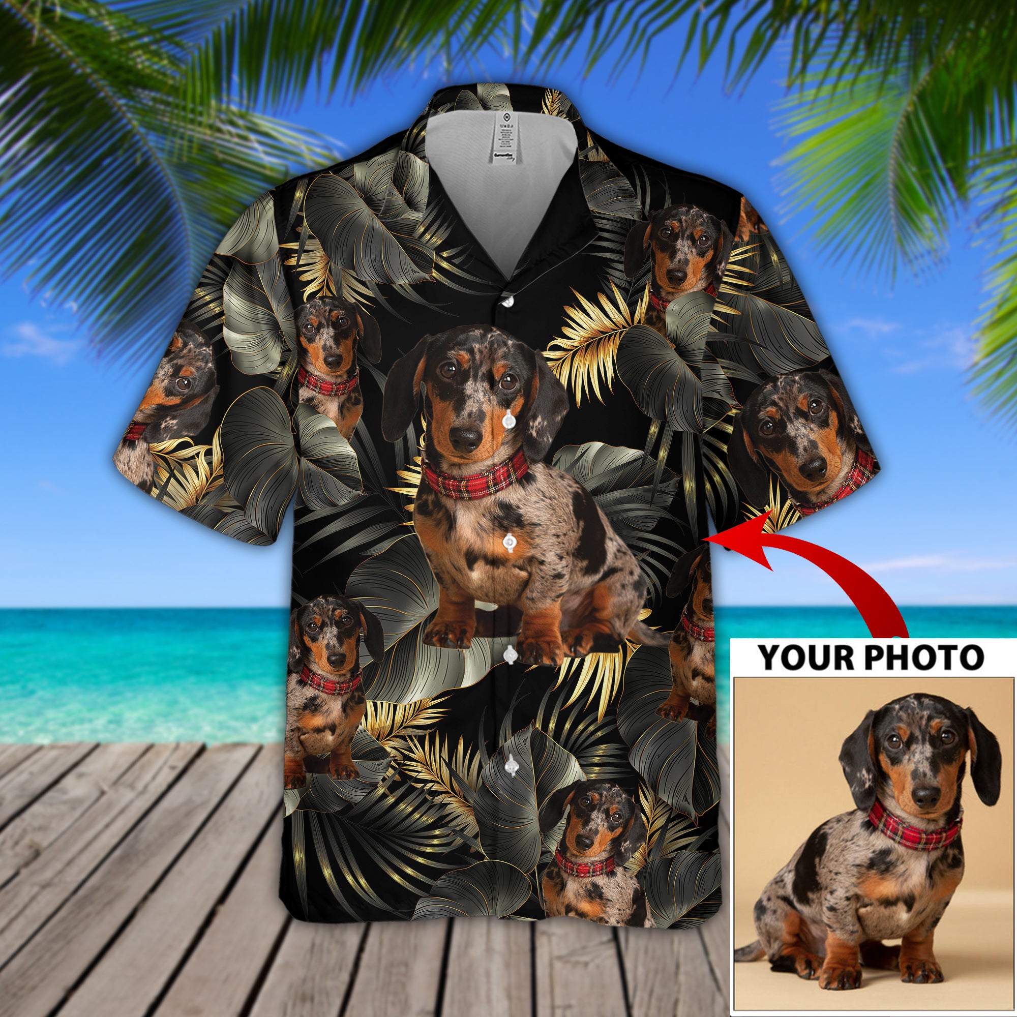 Custom Image Tropical Hawaiian Shirt