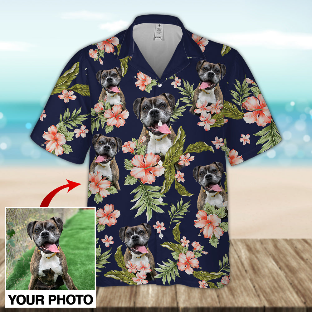 Custom Dog Photo Hawaiian Shirt