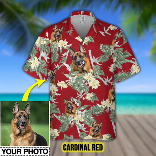 Funny Dog Custom Photo Tropical Hawaiian Shirt