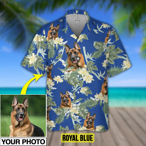 Funny Dog Custom Photo Tropical Hawaiian Shirt