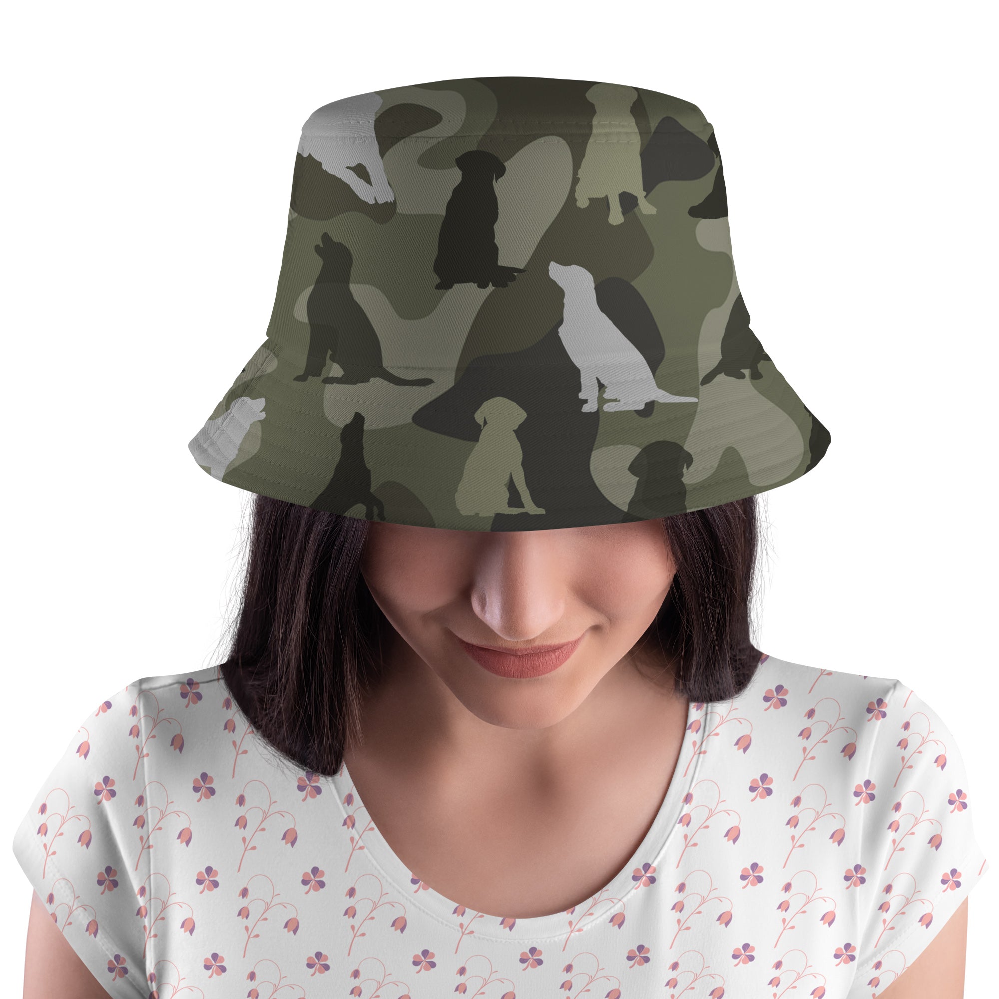 Labrador Retriever Camouflage Bucket Hat