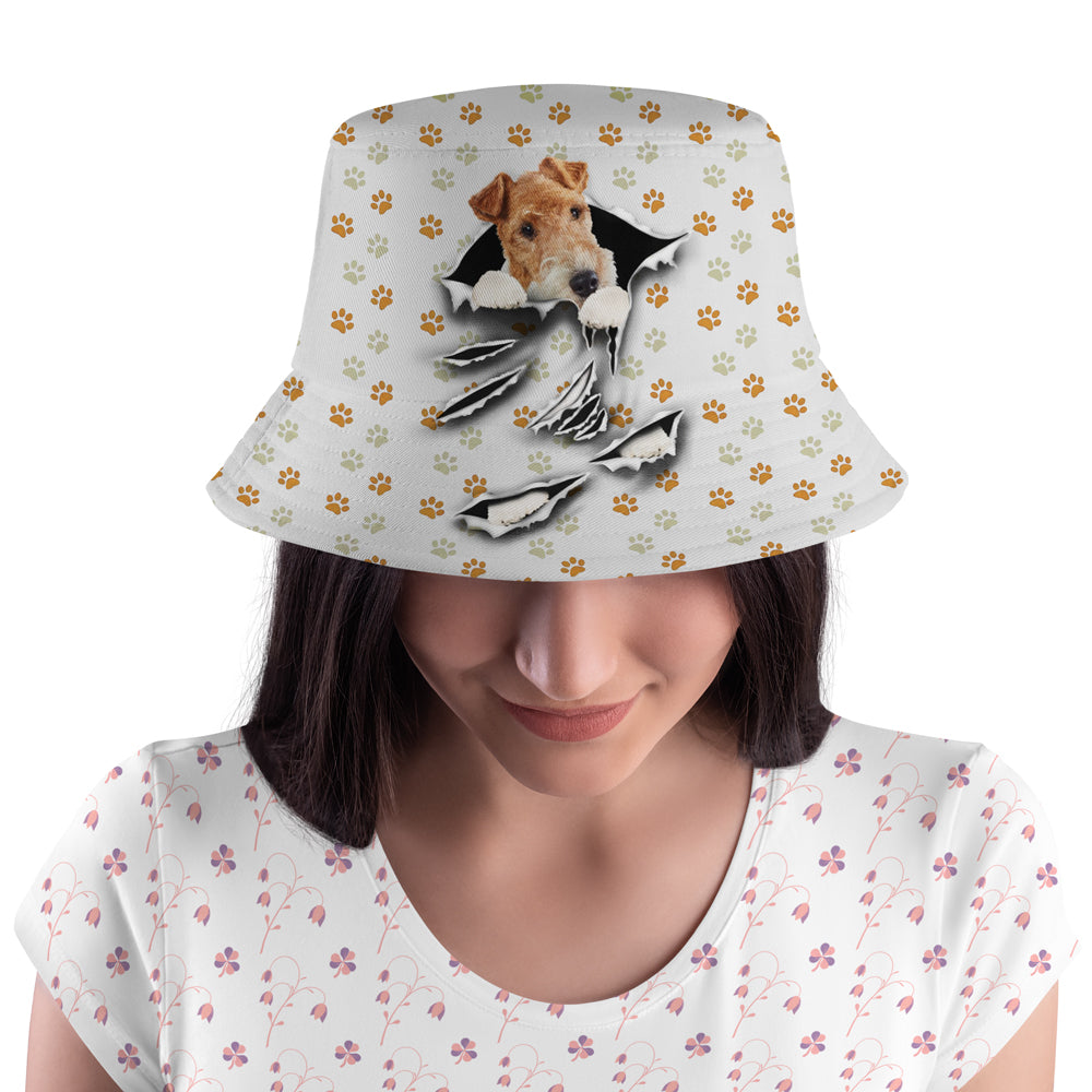 Fox Terrier Scratch Bucket Hat