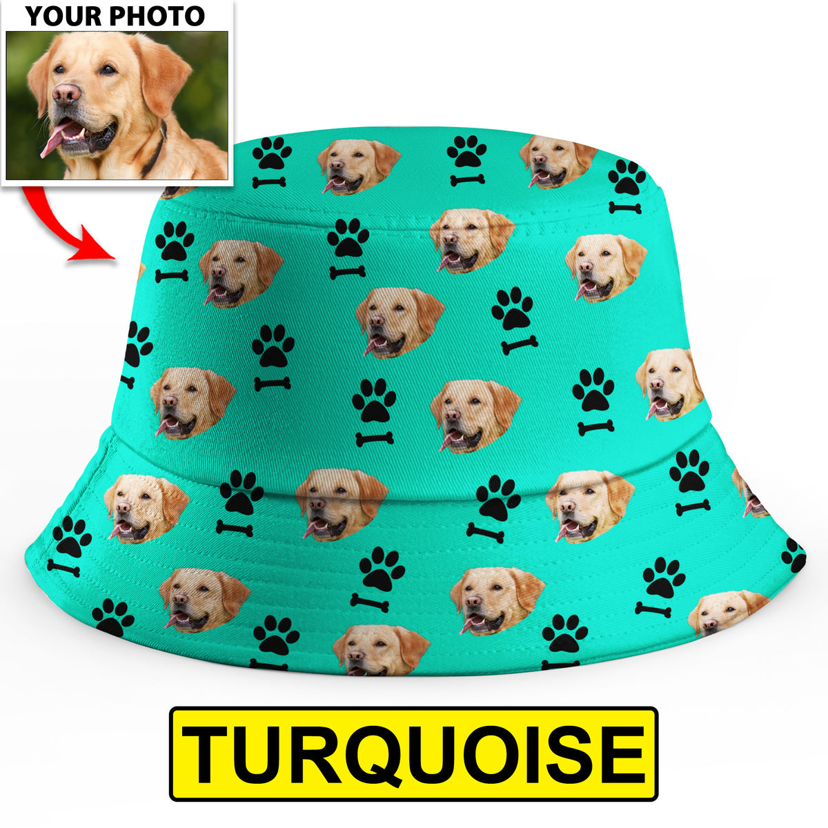 Custom Dog Photo Bucket Hat