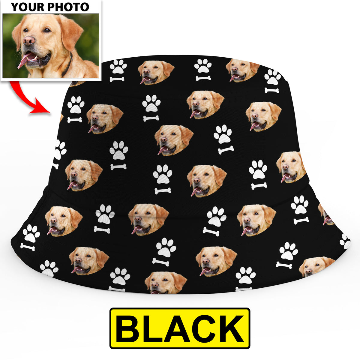 Custom Dog Photo Bucket Hat