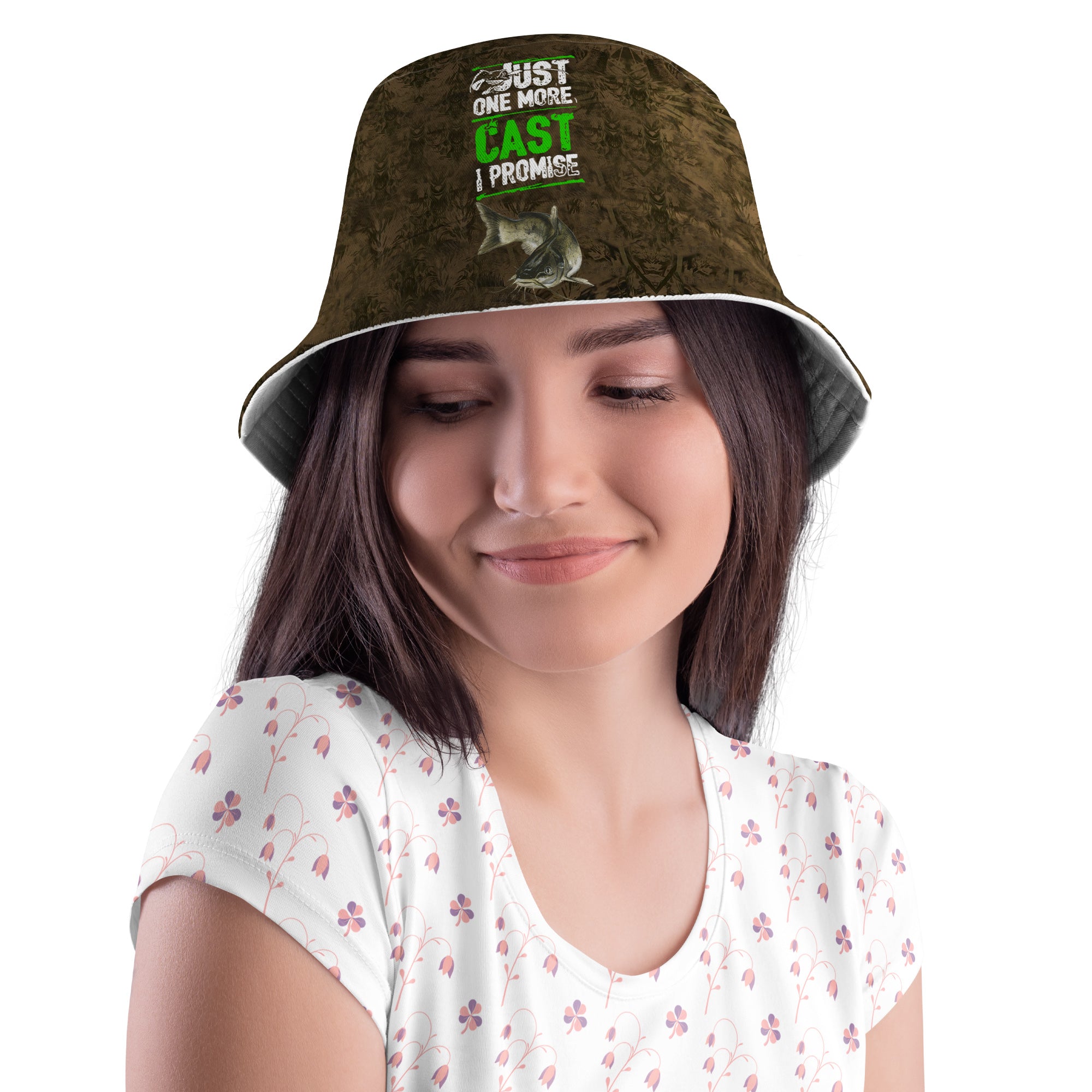 Just One More Cast I Promise Fishing Bucket Hat
