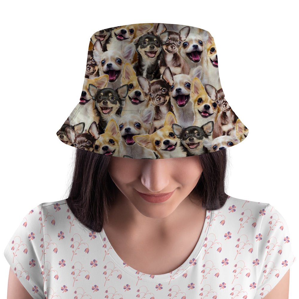Chihuahua Seamless Pattern Bucket Hat