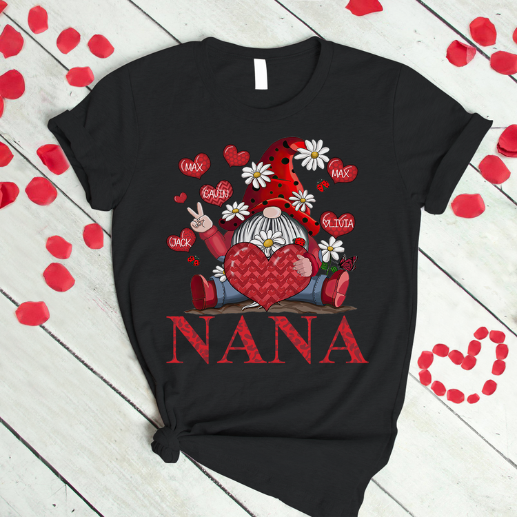 Customized Grandma with Kidnames T-Shirt