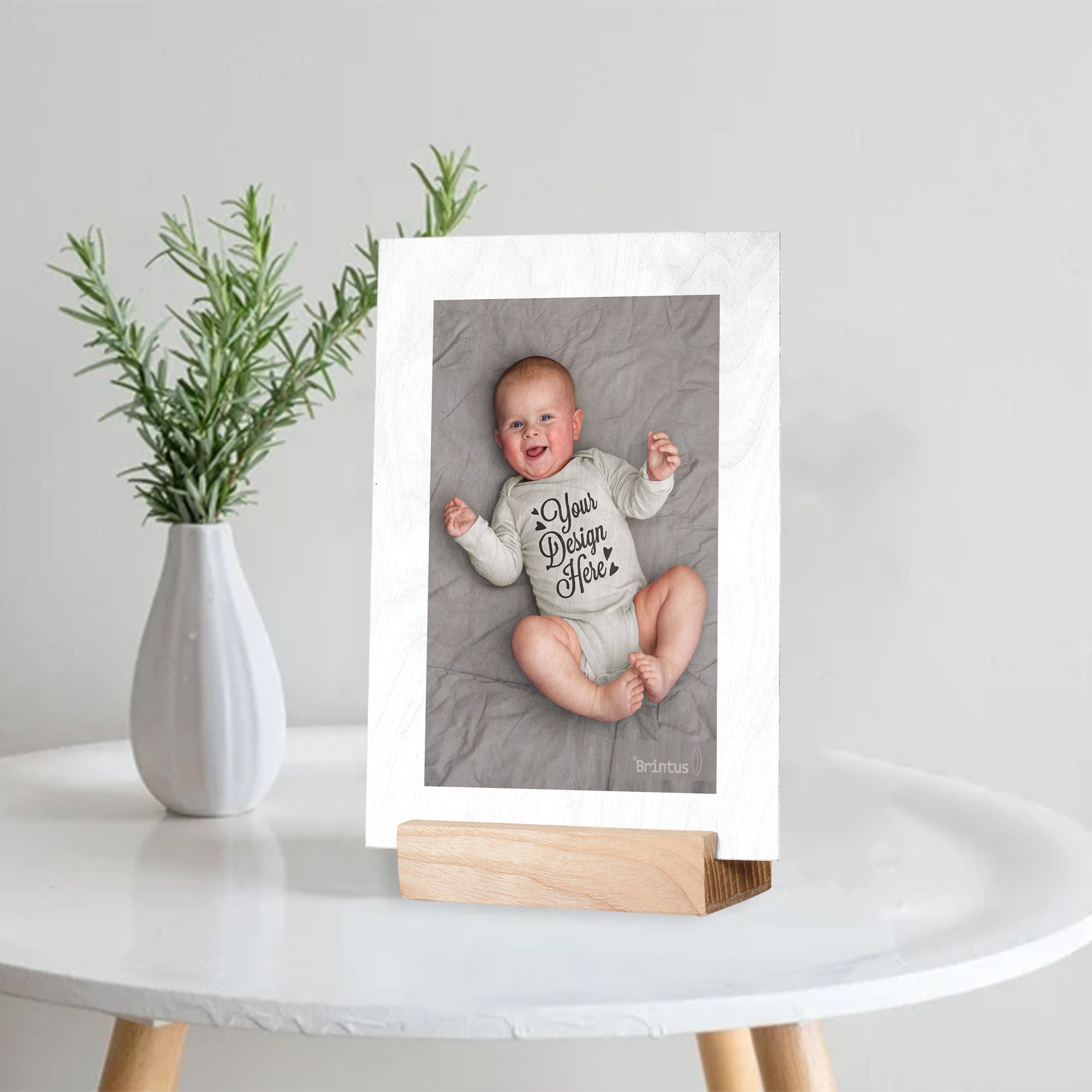 Personalized Your Photo Wood Photo Print Stand