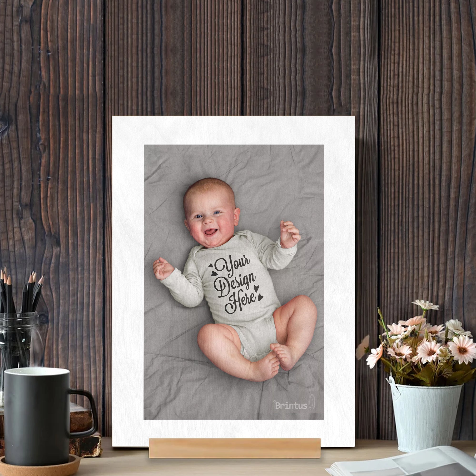 Personalized Your Photo Wood Photo Print Stand