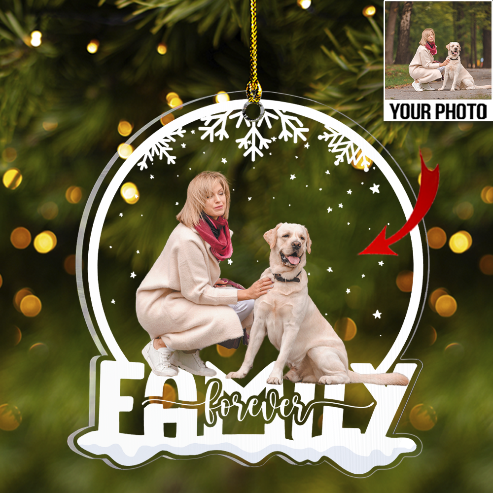Customized Dog Photo Acrylic Ornament - Gift For Dog Lovers, Cat Lovers