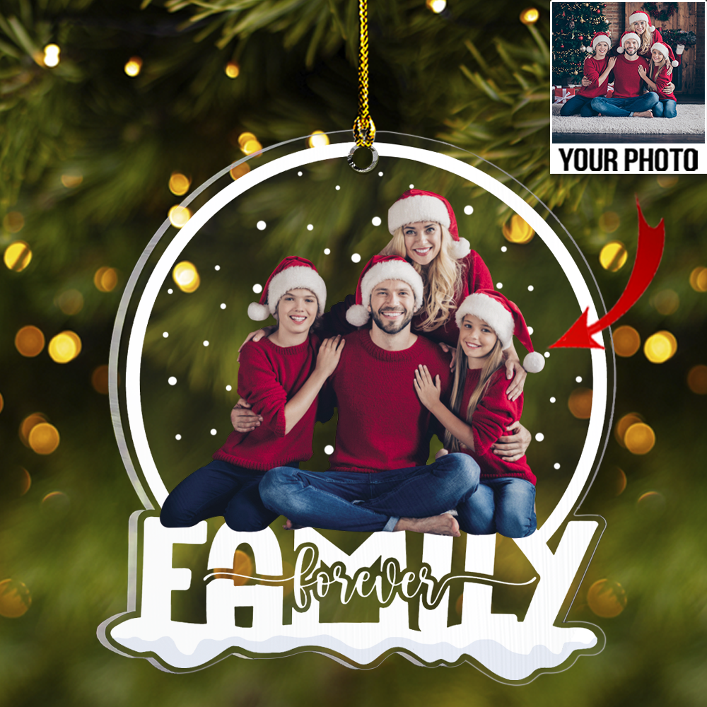 Custom Family Photo Acrylic Ornament