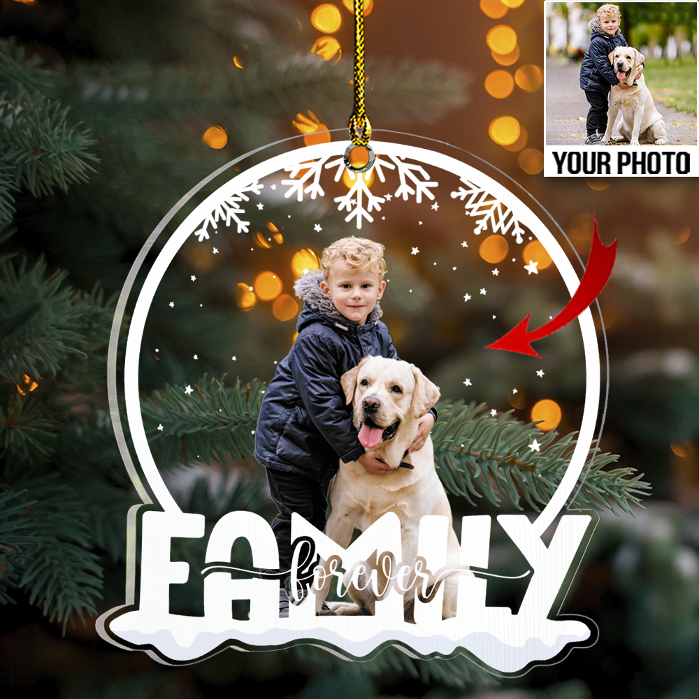 Customized Dog Photo Acrylic Ornament - Gift For Dog Lovers, Cat Lovers