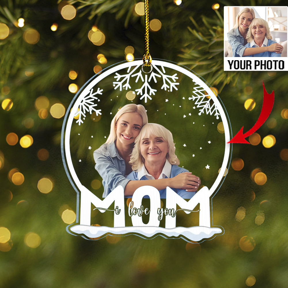 Personalized Mom Photo Acrylic Ornament - Gift For Mother, Mama